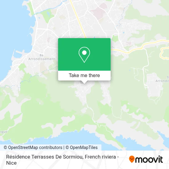 Résidence Terrasses De Sormiou map