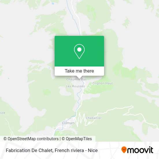 Fabrication De Chalet map