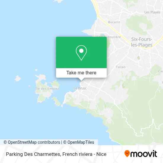 Parking Des Charmettes map