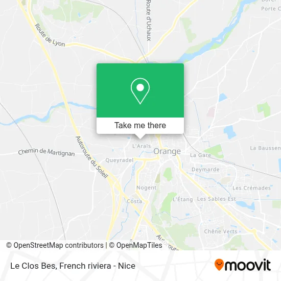Le Clos Bes map