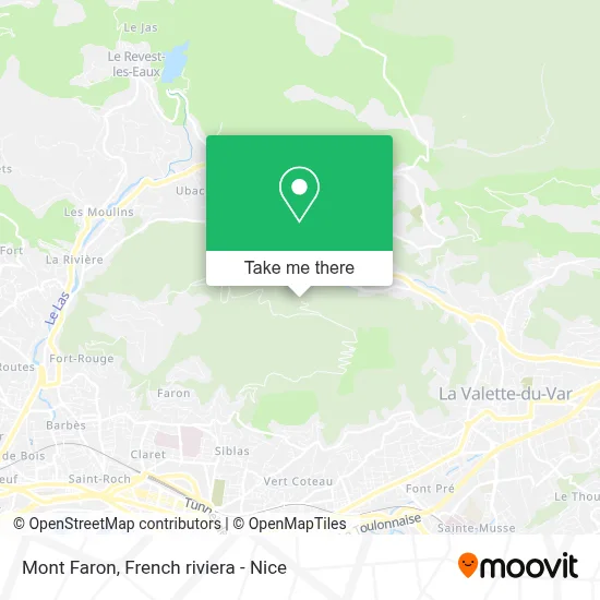 Mont Faron map