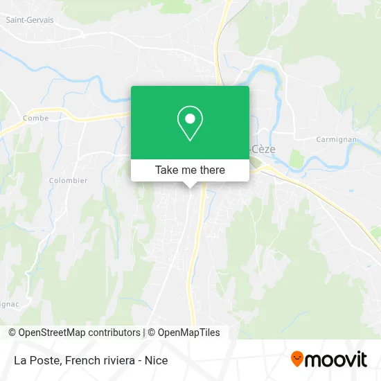 La Poste map