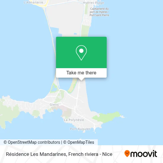 Résidence Les Mandarines map