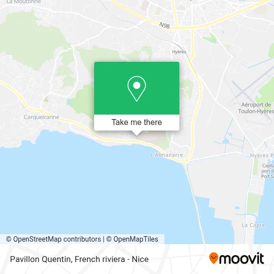 Pavillon Quentin map