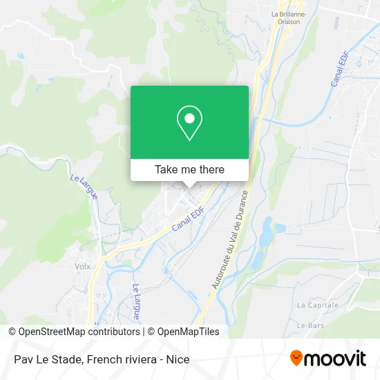 Pav Le Stade map