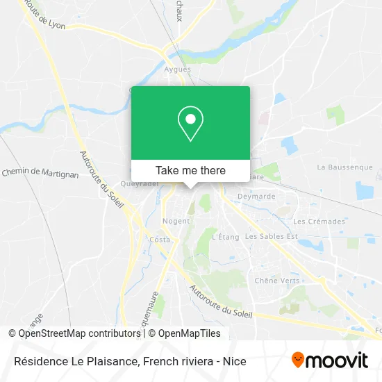 Résidence Le Plaisance map