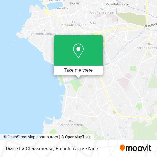 Diane La Chasseresse map