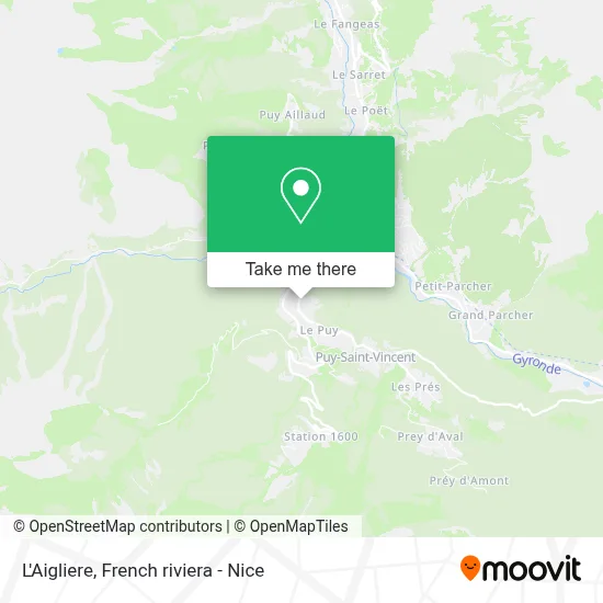 L'Aigliere map