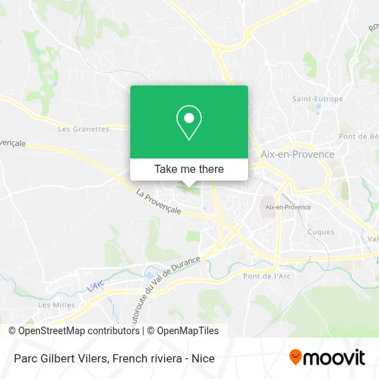 Parc Gilbert Vilers map