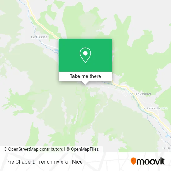 Pré Chabert map