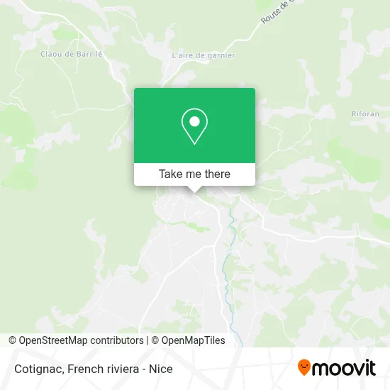 Cotignac map