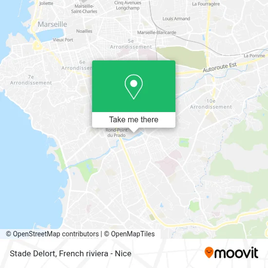 Stade Delort map