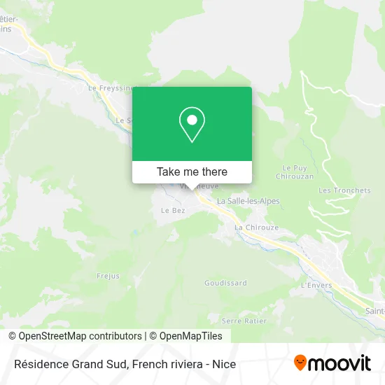 Résidence Grand Sud map