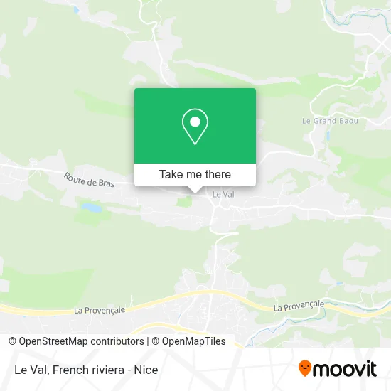 Le Val map