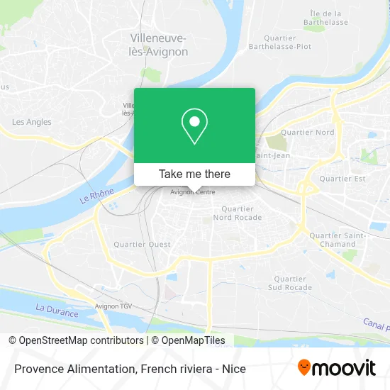 Provence Alimentation map