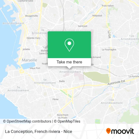 La Conception map