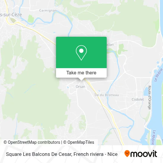 Square Les Balcons De Cesar map