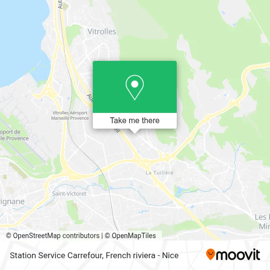 Station Service Carrefour map