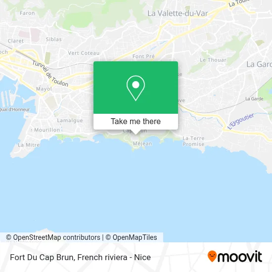 Fort Du Cap Brun map