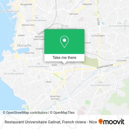 Restaurant Universitaire Galinat map