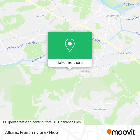 Alleins map