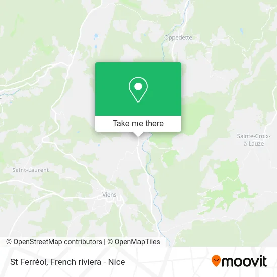 St Ferréol map