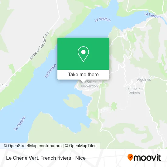 Le Chêne Vert map
