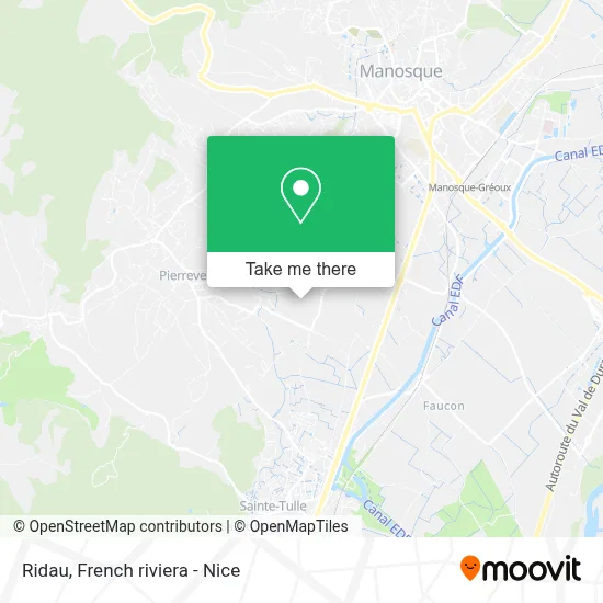 Mapa Ridau