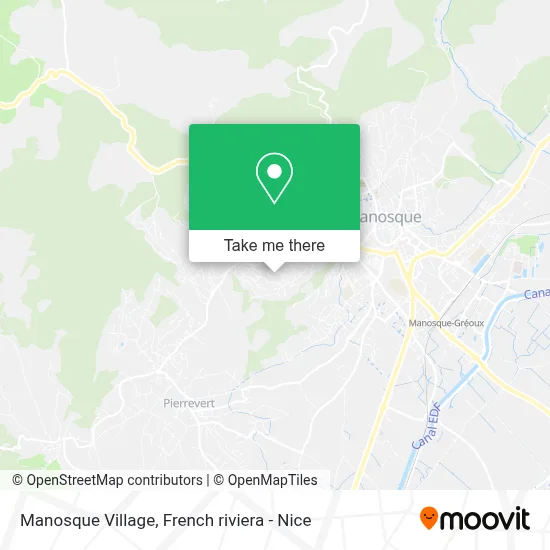 Manosque Village map