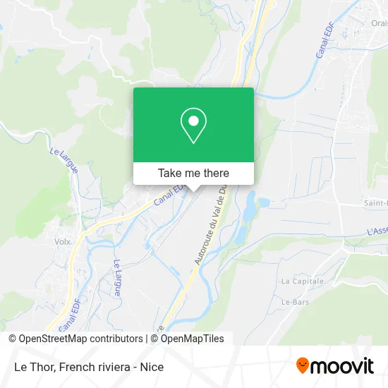 Le Thor map