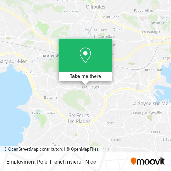 Pole Emploi map