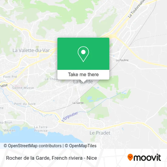 Mapa Rocher De La Garde