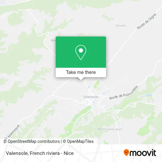 Valensole map