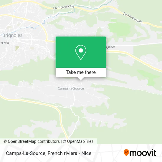 Camps-La-Source map