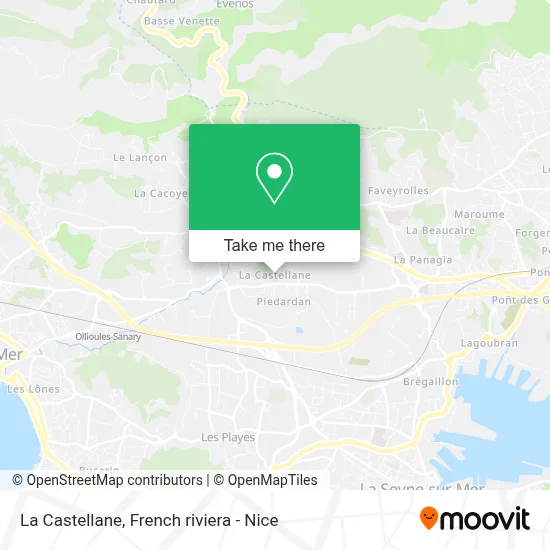 La Castellane map