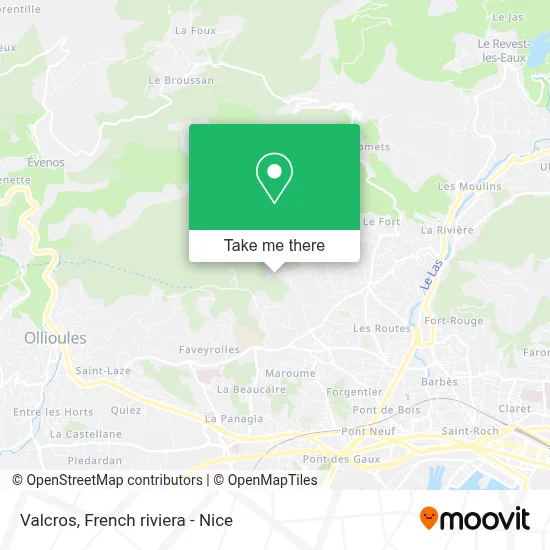 Valcros map
