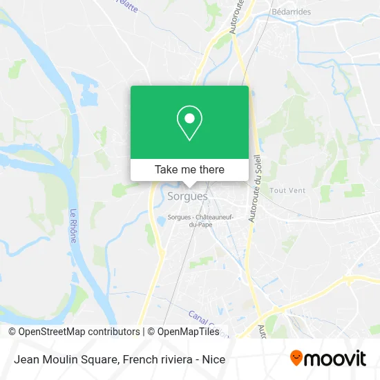 Square Jean Moulin map