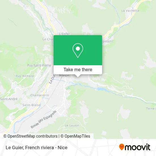 Le Guier map