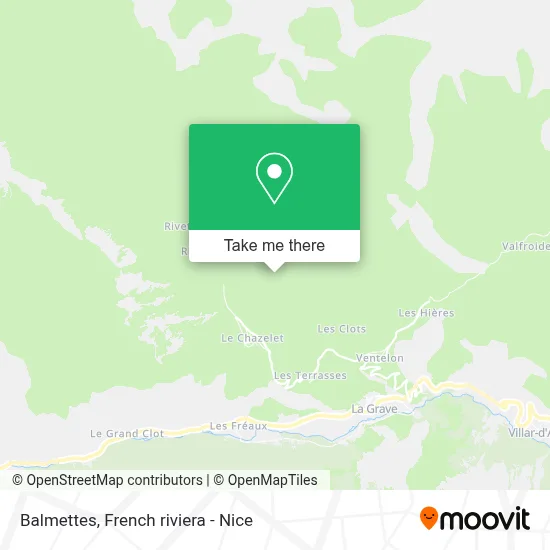 Balmettes map