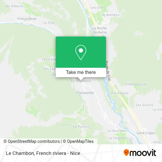 Le Chambon map