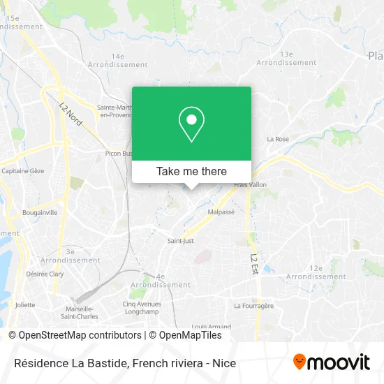 Résidence La Bastide map