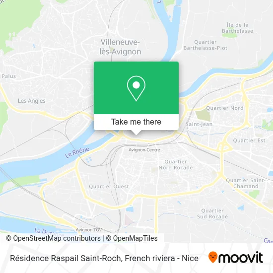 Résidence Raspail Saint-Roch map