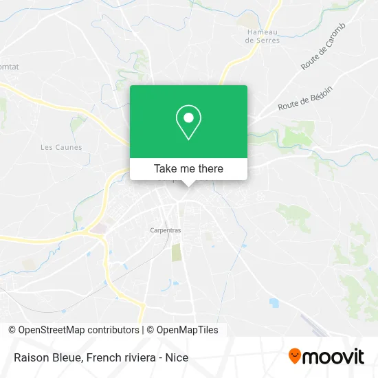 Raison Bleue map
