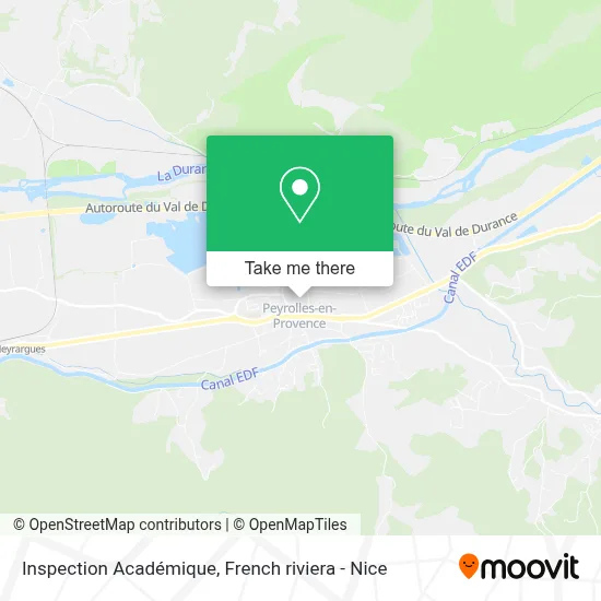 Inspection Académique map