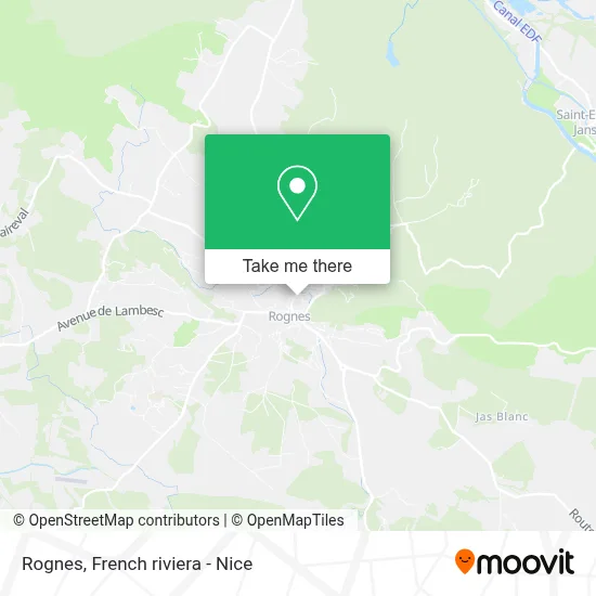 Mapa Rognes