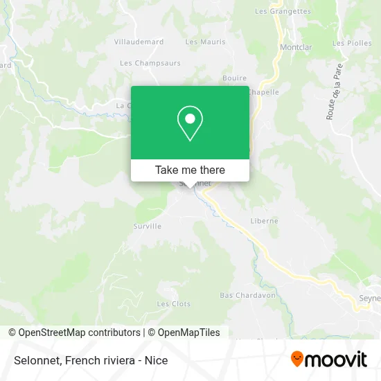 Selonnet map