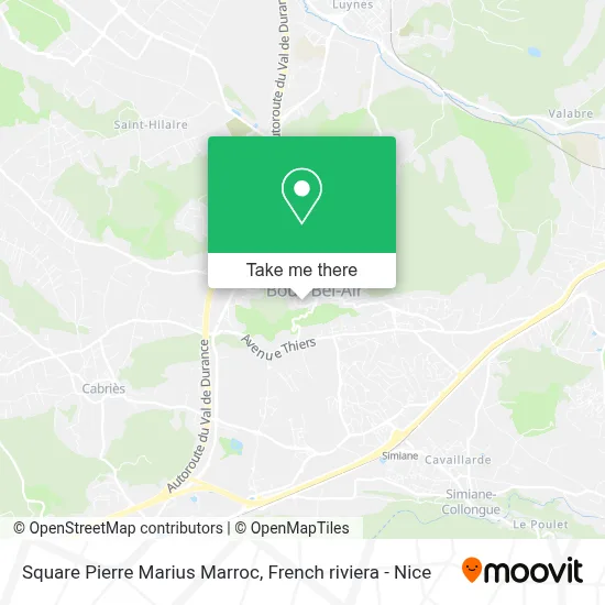 Square Pierre Marius Marroc map