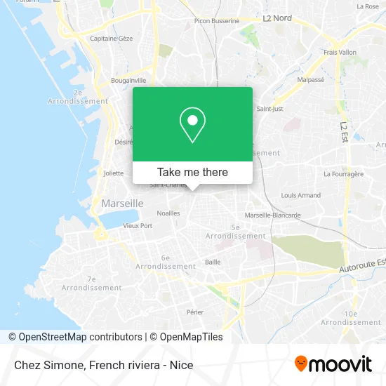 Chez Simone map