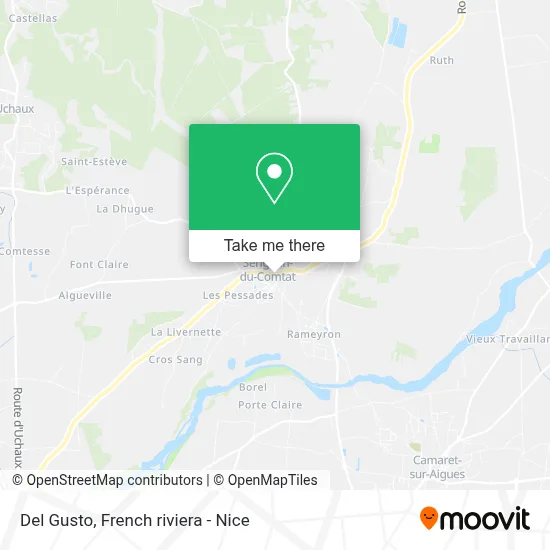 Del Gusto map
