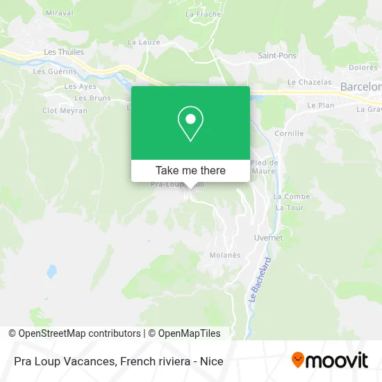 Pra Loup Vacances map
